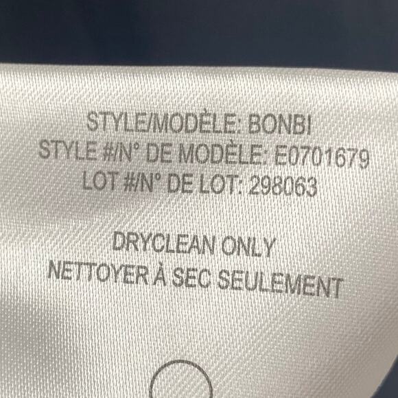 Theory Bonbi Wool Dress Fit & Flare Zipper Front Mini Sleeveless Black Womens 4 - Picture 8 of 8